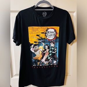 Demon Slayer medium 38/40 Black T-Shirt Anime
